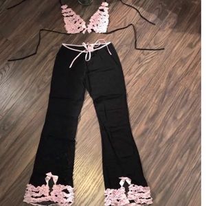 Vintage pajamas rumba ruffle Dollbaby retro pinup